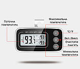 Цифровий термометр для холодильника морозильника з гачком і магнітом UChef A1023 Білий чер SC, код: 7444723, фото 4