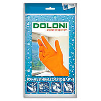 Перчатки Doloni хозяйственные, латексные, размер M арт. 4545 SC, код: 8195507