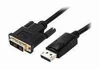 Кабель Atcom (9504) DisplayPort - DVI-D, 1.8 м, черный EV, код: 6746983