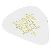 Медиатор Ernie Ball 9101 Thin White Guitar Pick 0.46 mm (1 шт.) UP, код: 6556436