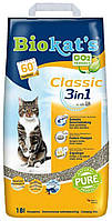 Наполнитель кошачьего туалета Biokat's Classic 3in1 18 л (4002064613789) QT, код: 7705042