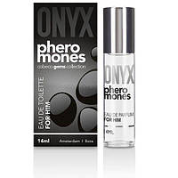 Туалетна вода з феромонами для чоловіків Cobeco Onyx Pheromones Eau de Toilette 14 мл AG, код: 7546773