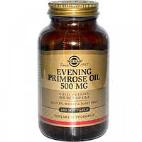 Масло вечерней примулы Solgar Evening Primrose Oil 500 mg 180 Softgels KV, код: 7527152
