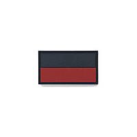 Шеврон (патч) на липучці Luxyart червоно-чорний 7,5*5 см (DB-018) IN, код: 8135379