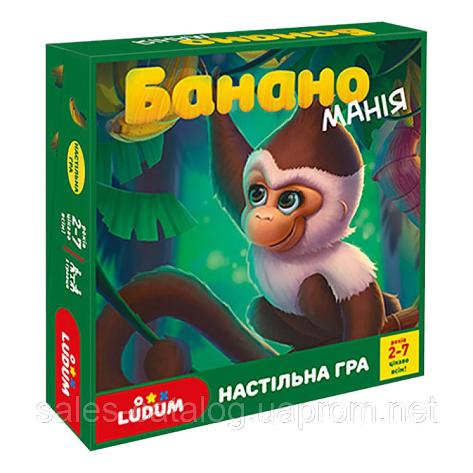 Дитяча настільна гра Бананоманія Ludum LD1049-53 українська мова SC, код: 7680241