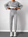 Трендовий прогулянковий жіночий спортивний костюм (штани + світшот) новинка 2024, фото 6