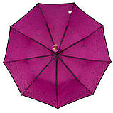 Жіноча парасолька напівавтомат на 9 спиць антивітер з бульбашками від Toprain малинова TR0541-4 SC, код: 8324118, фото 3
