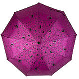 Жіноча парасолька напівавтомат на 9 спиць антивітер з бульбашками від Toprain малинова TR0541-4 SC, код: 8324118, фото 5