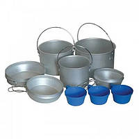 Походный набор посуды Tramp TRC-002 из алюминия LW, код: 8216502