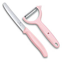 Набор из ножа и овощечистки Victorinox Swiss Classic Paring Set Светло розовый (6.7116.23L52) XN, код: 7431931