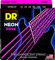 Струны для бас-гитары DR NPB6-30 Hi-Def Neon Pink K3 Coated Medium Bass 6 Strings 30 125 VK, код: 6556144