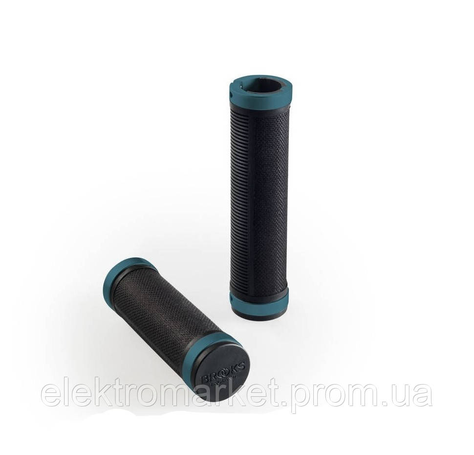 Грипсы резиновые Brooks Cambium Rubber Grips 130 мм 130 мм Чорный Синий (1007-016862) ET, код: 8185304 - фото 1 - id-p2159681444