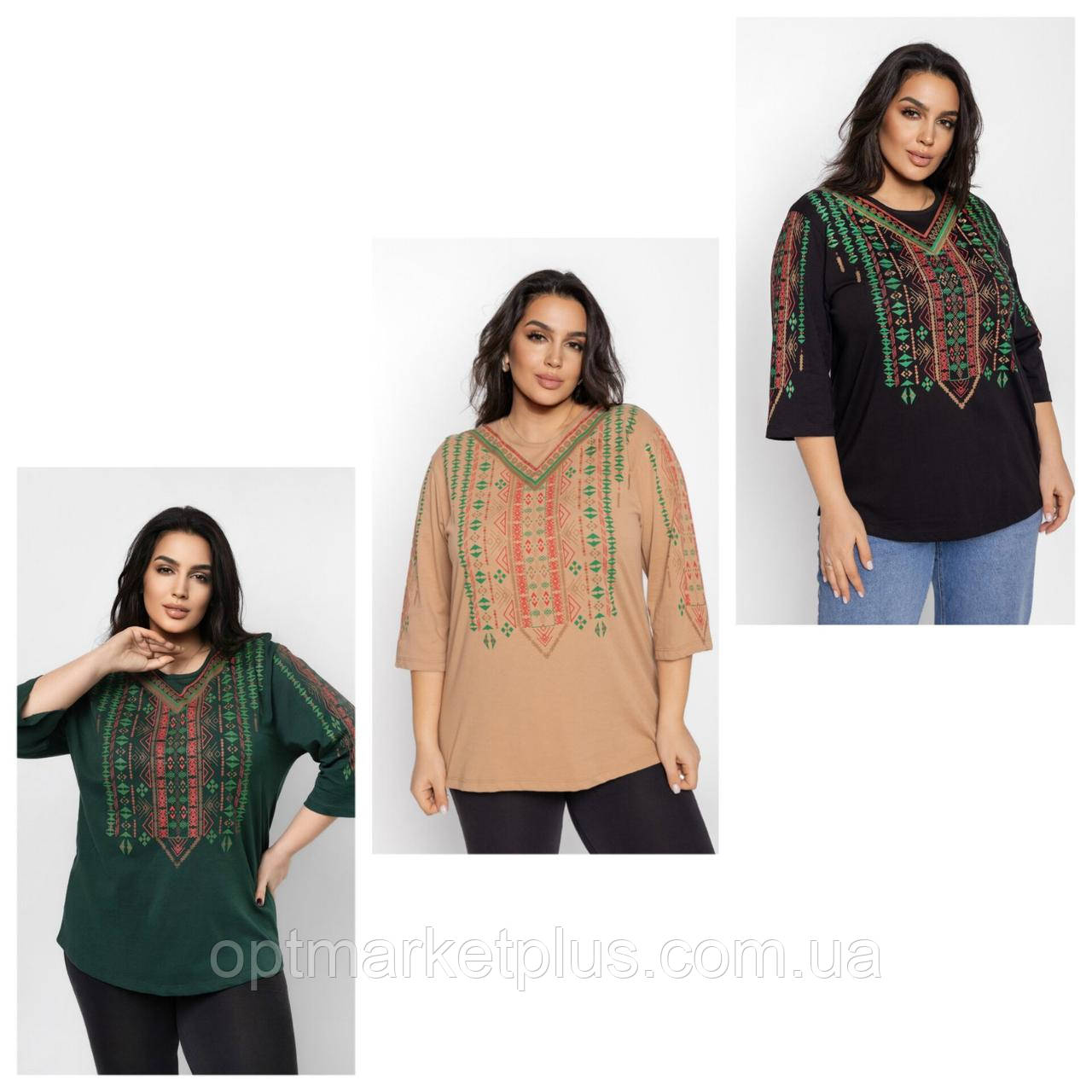 Футболки-туніки жіночі, супербатал (56-66) Туреччина гуртом купити від складу 7 км Одеса