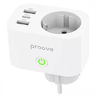 Умная розетка Proove Rapid Smart Socket PD-02 EU 1AC (white) EM, код: 8374392