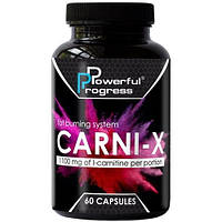 Жиросжигатель для спорта Powerful Progress Carni-X 60 Caps KP, код: 7520842