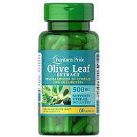 Екстракт оливи Puritan's Pride Olive Leaf Standardized Extract 500 mg 60 Caps TO, код: 8452506