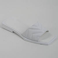 Шлепанцы женские кожаные 339510 р.41 (25,5) Fashion Белый UD, код: 8184402