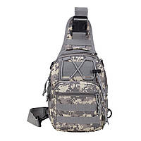 Тактическая сумка-рюкзак Military 6 л Серый пиксель DH, код: 8155870
