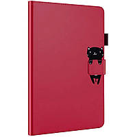 Чохол-книжка Animal Wallet Apple iPad Mini 6 Wake Sleep Cat Червоний SC, код: 8102009