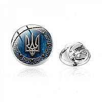 Значок BROCHE Тризуб синий BRGV113217 TN, код: 7783359