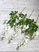 Штучна гліцинія. Гілки декоративної гліцинії (паковання 12 штук, Premium, 80 см, біле), фото 10