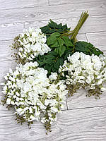 Штучна гліцинія. Гілки декоративної гліцинії (паковання 12 штук, Premium, 80 см, біле), фото 7