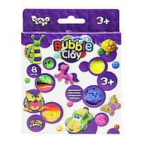 Кульковий пластилін Bubble Clay 8 кольорів рос MiC (BBC-04-01) DH, код: 2328646