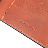 Чоловічий шкіряний гаманець на два складання Слава ЗСУ GRANDE PELLE 16737 Світло-коричневий SC, код: 7803785, фото 5