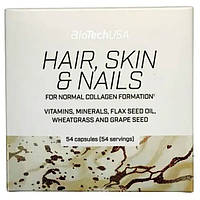 Комплекс для кожи волос ногтей BioTechUSA Hair Skin Nails 54 Caps MY, код: 8262216