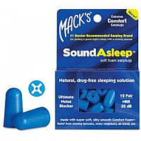 Беруши MACKS Sound Asleep мягкие 12 пар XN, код: 6870406