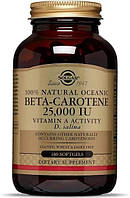 Витамин A Solgar Oceanic Beta-Carotene 25,000 IU 180 Softgels SM, код: 7519160