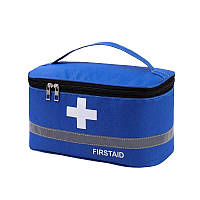 Аптечка, сумка-органайзер для медикаментів First Care Синя (IBH046Z) DH, код: 8220812