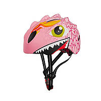 Детский защитный шлем для велосипеда A1 ONT06 Розовый Динозавр 50-54 см FS, код: 8038367