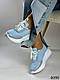 Кросівки натуральні, блакитні, фото 8