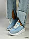 Кросівки натуральні, блакитні, фото 10