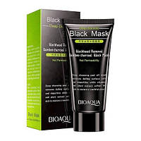 Маска-пленка очищающая BIOAQUA Black Mask Blackhead Removal Bamboo Charcoal 60ml BM, код: 7337642