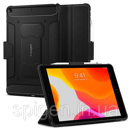 Чехол Spigen для iPad 10.2" (2019 / 2020 / 2021) - Rugged Armor Pro, Black (ACS01216), фото 1