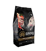 Корм Savory Adult All Breeds rich in Fresh Duck Rabbit сухой со свежей уткой и кроликом для в GT, код: 8451351