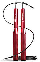 Скакалка Hop-Sport Crossfit с алюминиевыми ручками HS-A020JR красная BM, код: 6596868