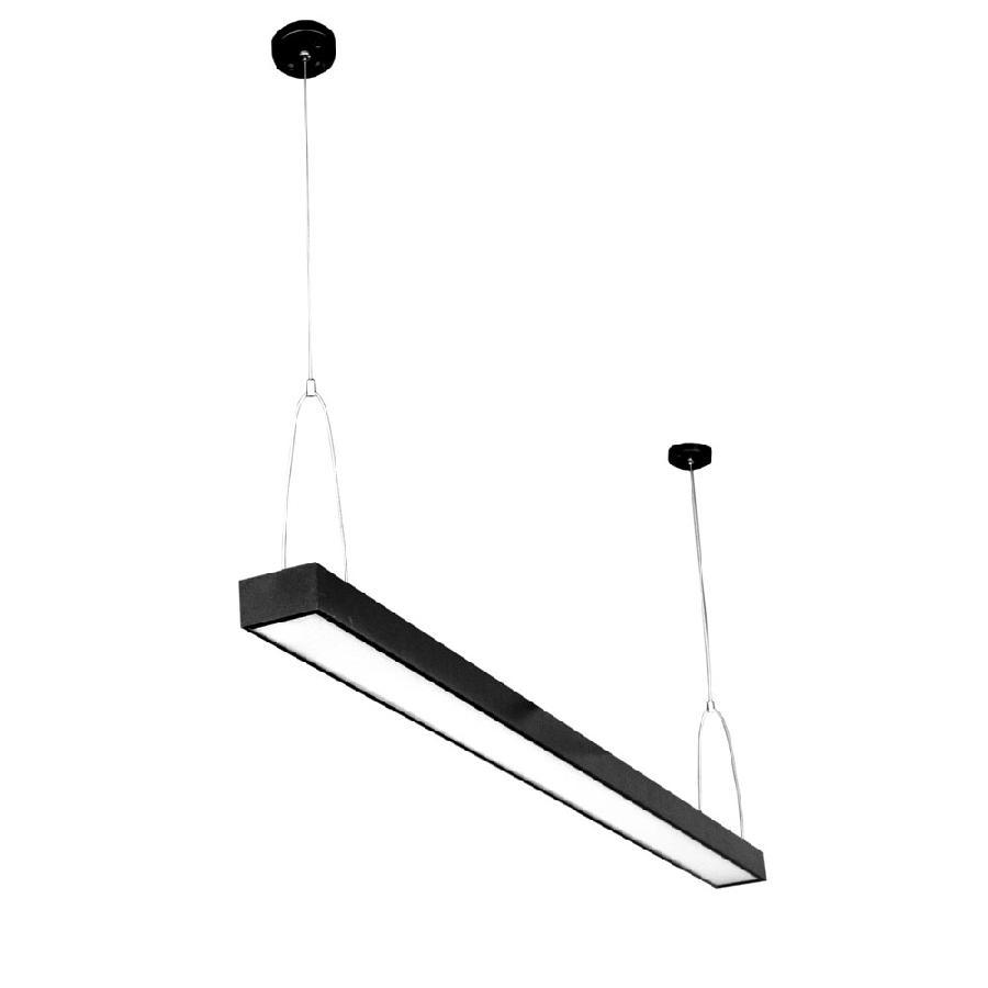 Світлодіодний LED світильник Sign 30Вт 1200mm 6400K 2700Lm чорний