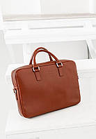 Шкіряна ділова сумка Briefcase 2.0 світло-коричневий The Wings KB, код: 8132263