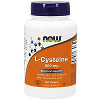 Цистеин NOW Foods L-Cysteine 500 mg 100 Tabs TT, код: 7518417