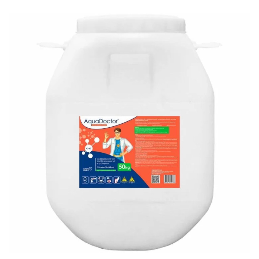 Шоковий хлор С60 в гранулах Aquadoctor (50 кг), фото 1