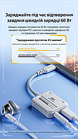 Мобільна ігрова звукова карта Plextone GS1 3,5mm 2in1 usb Typec-C Hi-Res роз'єм з адаптером зарядного пристрою, фото 4