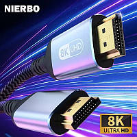 Кабель 2 Метра Nierbo HDMI 2.1 8K 60Hz 4K 120Hz 48Gbps EARC ARC HDCP