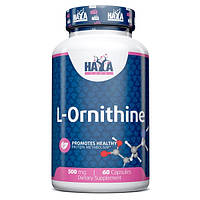 Орнитин Haya Labs L-Ornithine 500 mg 60 Caps GR, код: 8262226