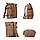 Рюкзак чоловічий MCN міський коричневий арт.00013, фото 2