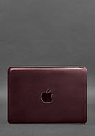 Кожаный чехол для MacBook 13 дюйм Бордовый Crazy Horse BlankNote UL, код: 8131774