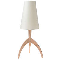 Настільна лампа скандинавський на дерев'яній опорі Brille 40W TL-148 Коричневий CS, код: 7271966