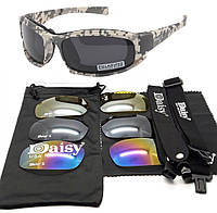 Защитные тактические очки 7 комплектов линз Daisy X7-X пиксель толщина линз 2 мл увеличинная OS, код: 8447040